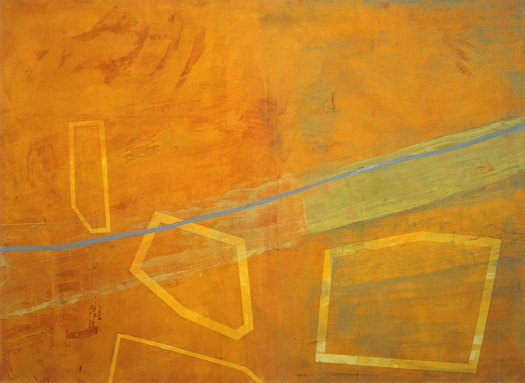 Lagune, 130 x 180 cm, Oel auf Nessel 1994