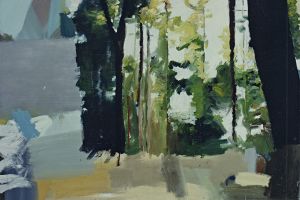 Waldstück 145 x 190 cm Oel auf Nessel 1990 Waldstück 145 x 190 cm Oel auf Nessel 1990