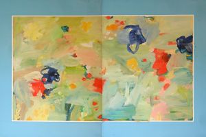Spring 190 x 290 cm Oel auf Nessel 1990 Spring 190 x 290 cm Oel auf Nessel 1990