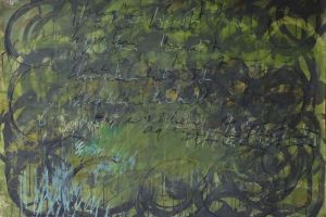 studie II, 70 x 100 cm, Mischtechnik auf Papier 2016