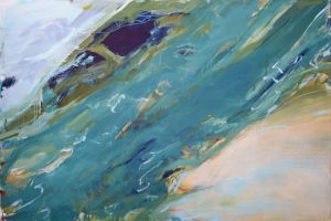 flowing (Albanien) 70 x 105 cm oil on canvas 2021 flowing (Albanien) 70 x 105 cm oil on canvas 2021