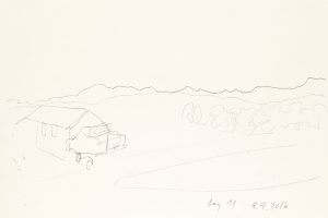 day 11 Harlowton, 21 x 29,5 cm, Kohle auf Papier