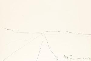 day 11 near Roundup, 21 x 29,5 cm, Kohle auf Papier