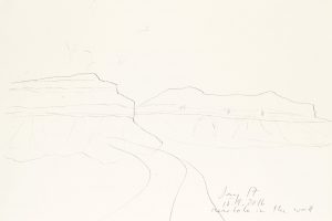 day 17 near Hole in the Wall, 21 x 29,5 cm, Kohle auf Papier