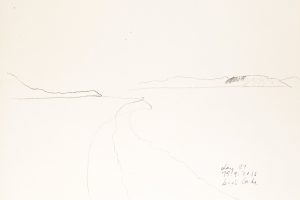 day 21 Bear Lake, 21 x 29,5 cm, Kohle auf Papier