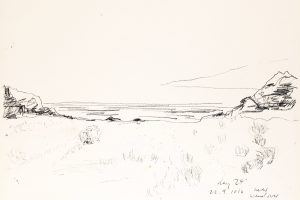 day 24 near Wendover, 21 x 29,5 cm, Kohle auf Papier