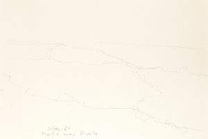 day 34 pacific near Eureka, 21 x 29,5 cm, Kohle auf Papier