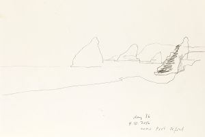 day 36 near Port Orford, 21 x 29,5 cm, Kohle auf Papier
